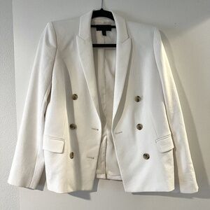 J. Crew White Blazer